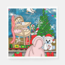 Hand plockade Nostalgic-Visningen för julfönstret