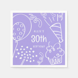 Hand plockade, oavsett ålder, Födelsedagsfest, bal Pappersservett