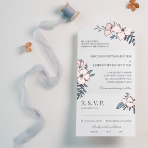 Hand plockade och flottblommor Bröllop