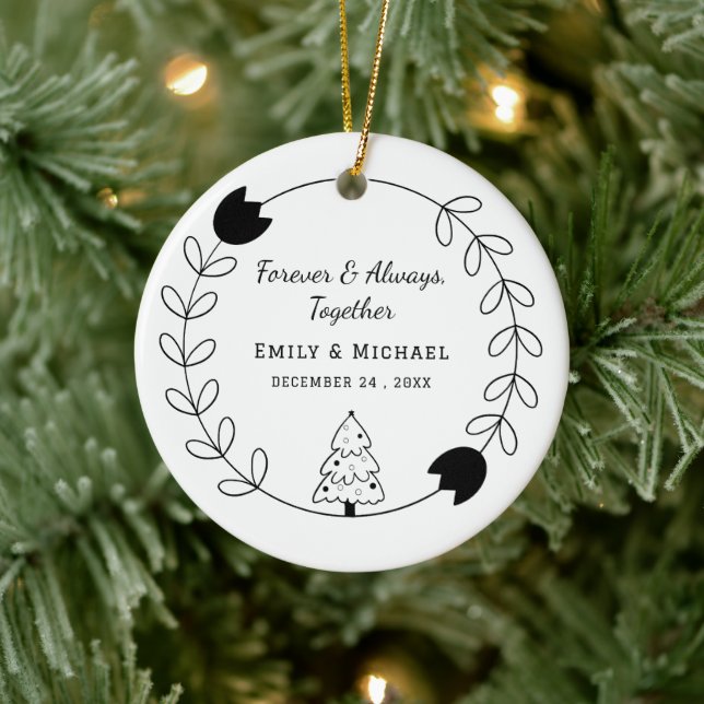 Hand plockade: Ornament Bröllopsfavör (Träd)