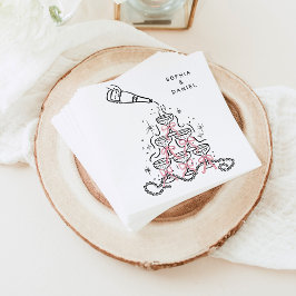 Hand plockade Pearls & Prosecco Möhippa Napkins Pappersservett