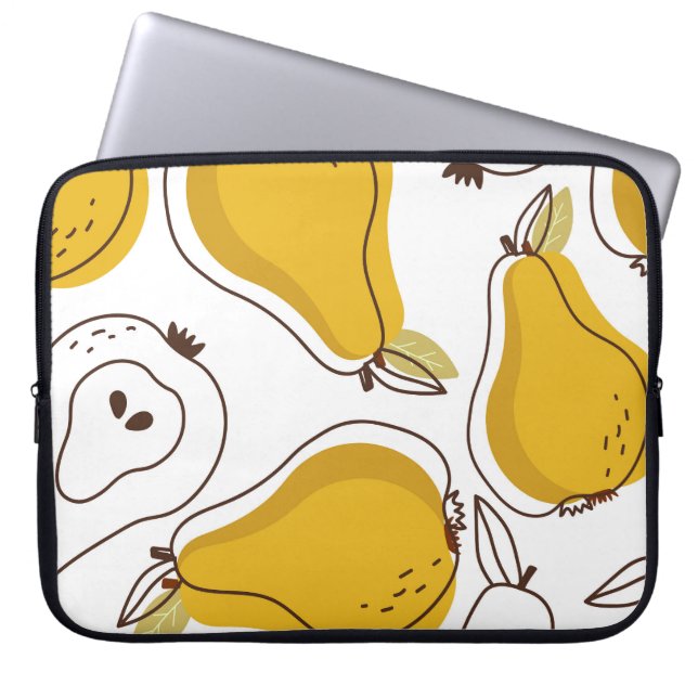 Hand plockade Pears Decorative Tapet Laptop Fodral (Framsidan)