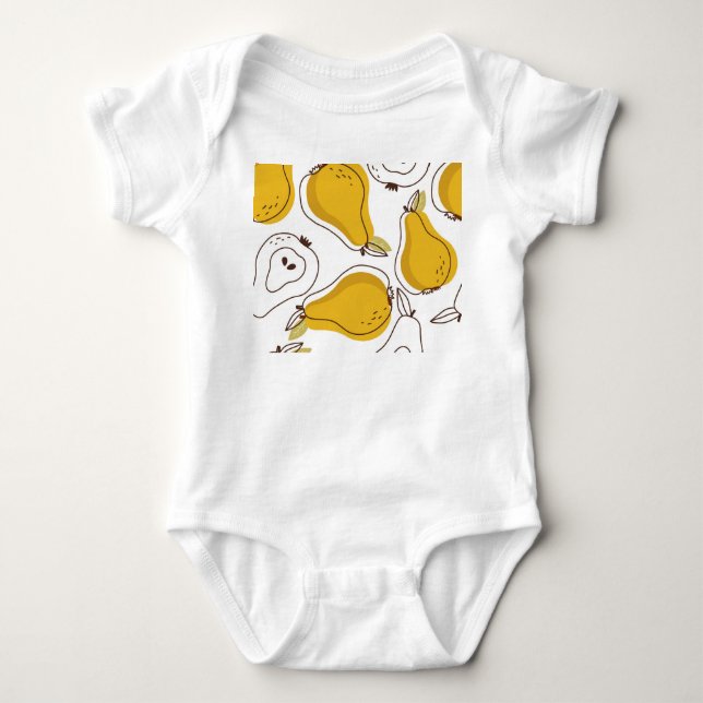 Hand plockade Pears Decorative Tapet T Shirt (Framsida)