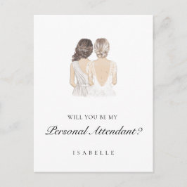 Hand plockade Personal Attendant Frieri vykort