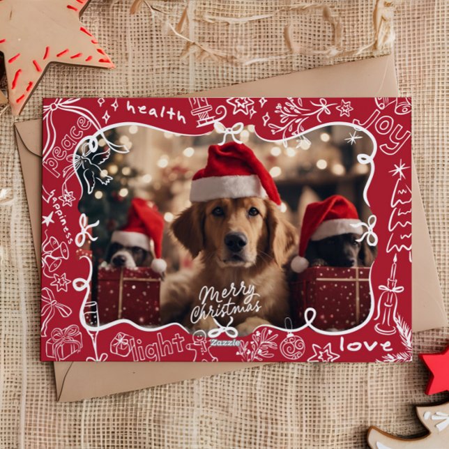 Hand plockade Photo God jul Card Julkort (Skapare uppladdad)