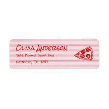 Hand plockade Pizza Rosa Ciao Baby Baby Shower