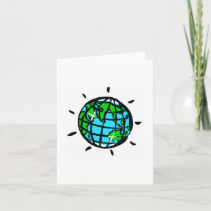 Hand plockade-planeten EARTH - Conservation - Ecol Kort
