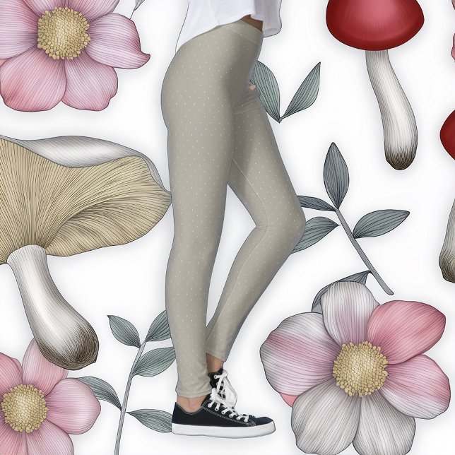 Hand plockade Polka dots Snowy Leggings (Skapare uppladdad)