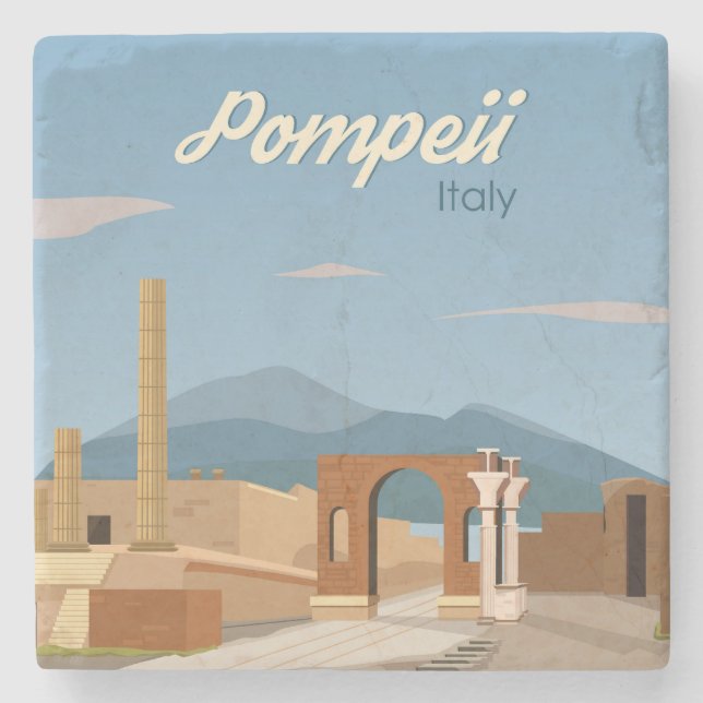 Hand plockade Pompeii Italien Ligcape Scenery Sket Stenunderlägg (Framsidan)