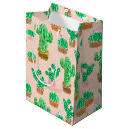 Hand plockade Poted Cactus Mönster
