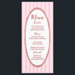 Hand plockade Quirky Handskriftlig Bröllop Meny<br><div class="desc">Öka din bröllop-matupplevelse med vår unika Whimsical Stripe Handskriftlig Bröllop Menu,  delikat hand teckning och handskriven charm.</div>