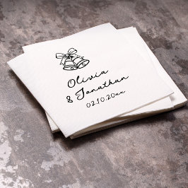 Hand plockade Quirky Old Monney Bröllop Pappersservett