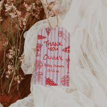 Hand plockade Red Pizza Ciao Lila Baby Shower