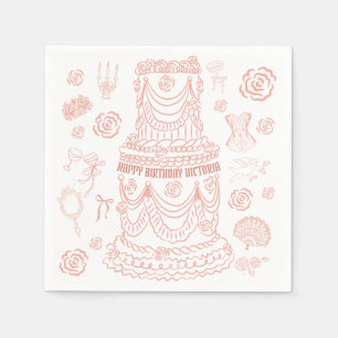 Hand plockade Rococo Soft Renaissance Coquette Par Pappersservett