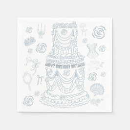 Hand plockade Rococo Soft Renaissance Coquette Par Pappersservett