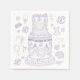 Hand plockade Rococo Soft Renaissance Coquette Par Pappersservett