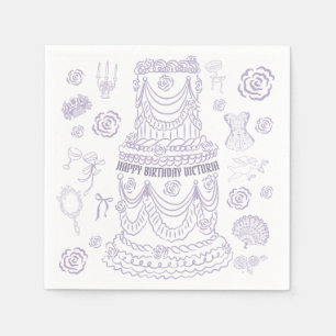 Hand plockade Rococo Soft Renaissance Coquette Par Pappersservett