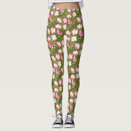 hand plockade romantik hund ro leggings