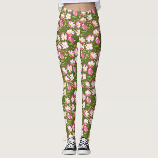 hand plockade romantik hund ro leggings