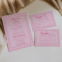 Hand plockade Rosa Bun i Oven Angel Baby Shower