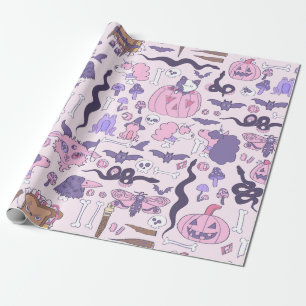hand plockade rosa halloween unicorn zombie-ben presentpapper
