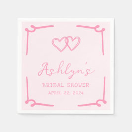 Hand plockade Rosa Heart Möhippa Pappra blöjor Pappersservett