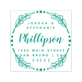 Hand plockade Rustic-skript, ett par citattecken,  Självfärgande Stämpel