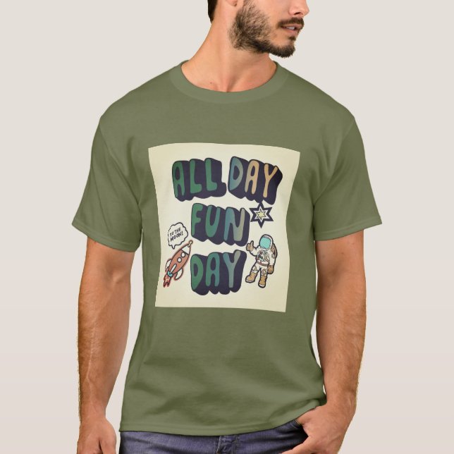 Hand plockade-rymddesign för T-sjöfart T Shirt (Framsida)