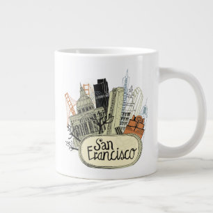 Hand plockade San Francisco Jumbo Mugg