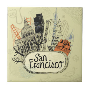 Hand plockade San Francisco Kakelplatta