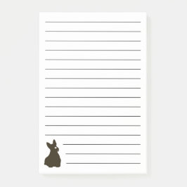 Hand plockade Scottie Hund Post-it® Notes Post-it Block