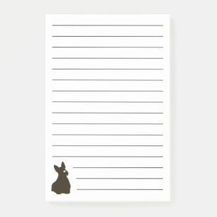 Hand plockade Scottie Hund Post-it® Notes Post-it Block