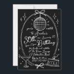 Hand plockade Scribble Cocktail 30:e valfri ålder Inbjudningar<br><div class="desc">Gratulera till er milstolpe 30års födelsedag i stil med den chic inbjudan till Rosa Disco Boll. Med en lekfull disco boll-design, martinistiskt glas och tårtillustrationer på en sjudande rosa-bakgrund, är anpassadets inbjudan perfekt för en roligt och för ett festligt firande. Anpassa enkelt texten så att du får information om party...</div>