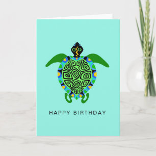 Hand plockade SEA TURTLE - Wildlife - Nature Kort