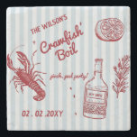 Hand plockade Seafood Kräftor Boil Party Stenunderlägg<br><div class="desc">Hand plockade Seafood Kräftor Boil Party Underlägg</div>