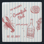 Hand plockade Seafood Kräftor Boil Party Stenunderlägg<br><div class="desc">Hand plockade Seafood Kräftor Boil Party Underlägg</div>