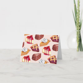 Hand plockade-segmenterade öknar Paj och sjöar Kort