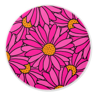 HAND PLOCKADE SHOCK ROSA & ORANGE DAISY MÖNSTER KNOPP