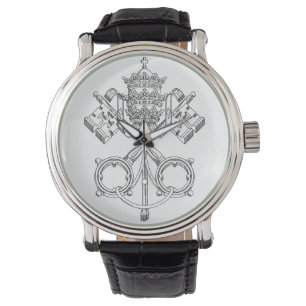 hand plockade sketch Vatican Papal nyckel Armbandsur