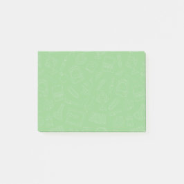 Hand plockade skolförråd Mönster Post-it Block