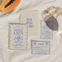 Hand plockade skript Quirky Retro Bröllop