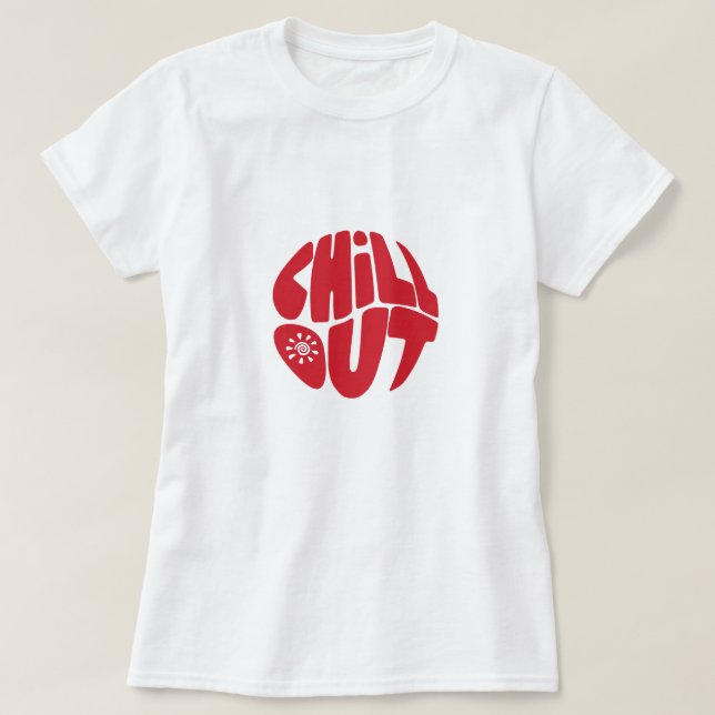 Hand plockade-skrivfras i form av boll t shirt (Design framsida)
