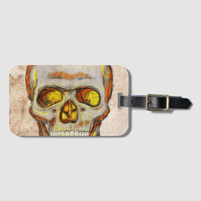 Hand plockade Skull Bagagebricka (Framsida horisontal)