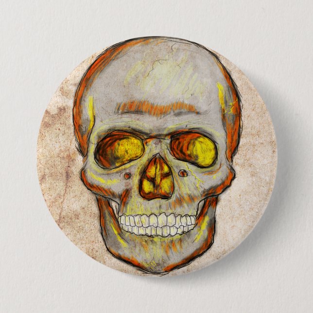 Hand plockade Skull Knapp (Framsida)