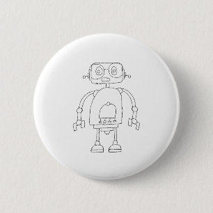 Hand plockade Smart Simple Robot Teckning Knapp