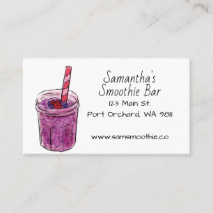 hand plockade Smoothie Modern Visitkort