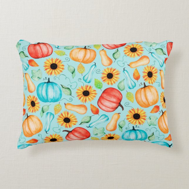 Hand plockade sömlös mönster av olika storlek, tio prydnadskudde (Framsidan)