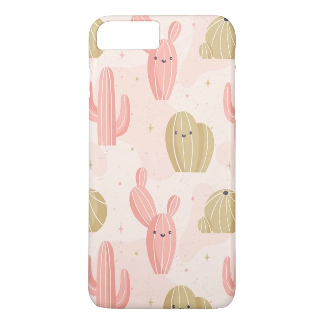 hand plockade söta rosa cactus Case-Mate iPhone skal (Baksida)