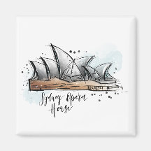 Hand plockade Sydney Opera House Magnet