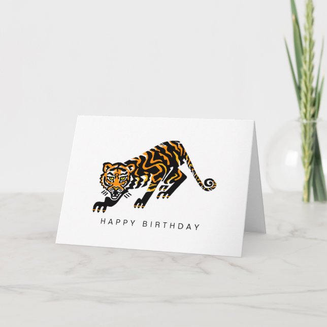 Hand plockade - TIGER - Wildlife - Nature Kort (Framsida)
